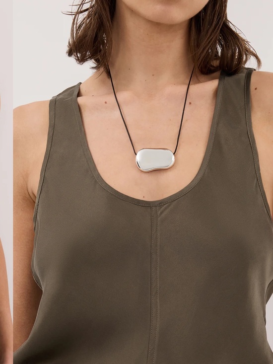 DISSH Tops - DISSH Colette Olive Silk Cami Top